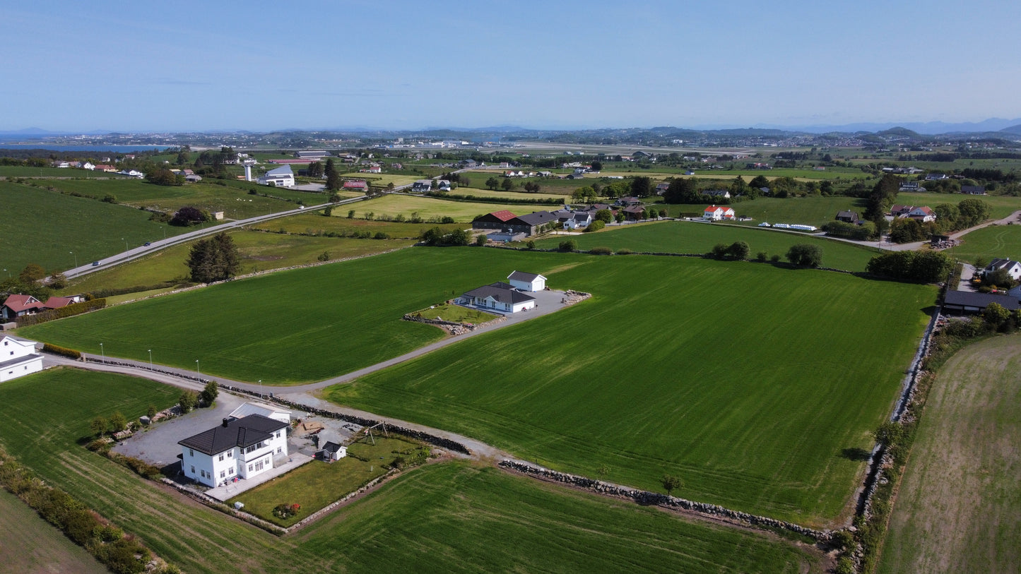 Dronebilde av hus